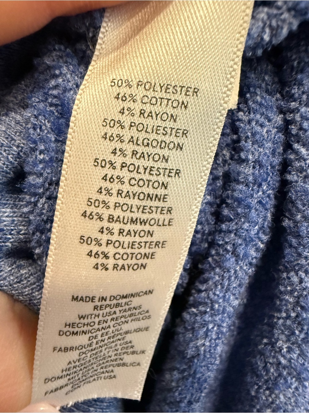 Alternative Blue Graphic Crewneck Sweatshirt with White Text - Size L - Picture 6 of 9